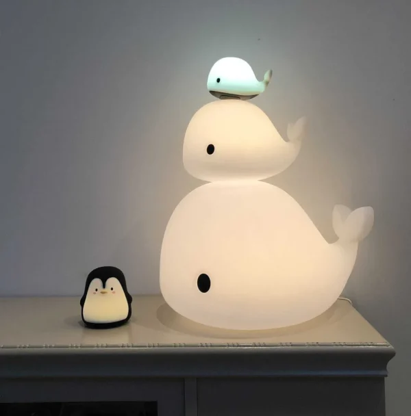 Kids FILIBABBA Kids Lamps>LED Floor lamp, Christian the whale 30 cm –