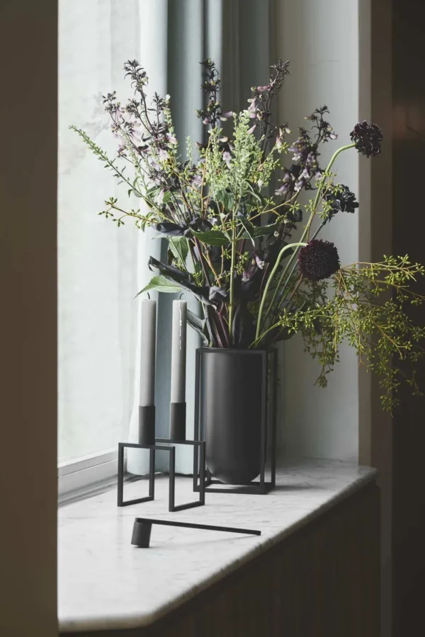 By Lassen Candle And Holders>Line Candleholder, black –