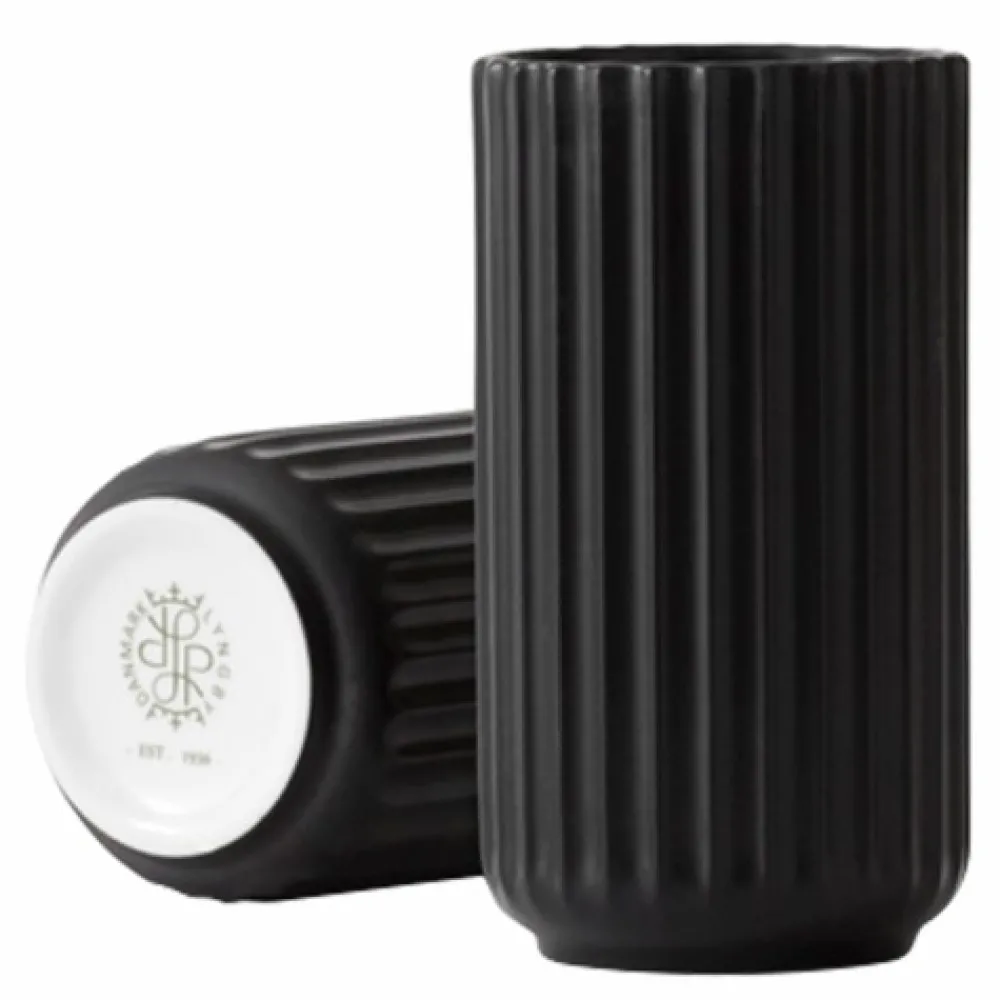 lyngby_vase_black__cm__ly_0.webp Lyngby Porcelain Ceramics And Vases>Lyngby Vase, black 15 cm – Lyngby