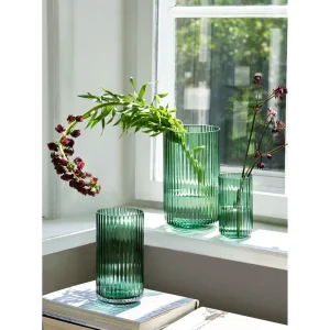 Lyngby Porcelain Easter Decorations | Ceramics And Vases>Lyngby Vase, Glass Green 20 cm – Lyngby