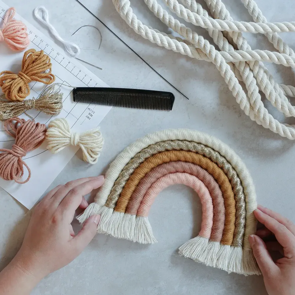macrame_rainbow_diy_rose__1.webp Kids Kit Company Creativity | Lifestyle>Macrame Rainbow DIY Rose –