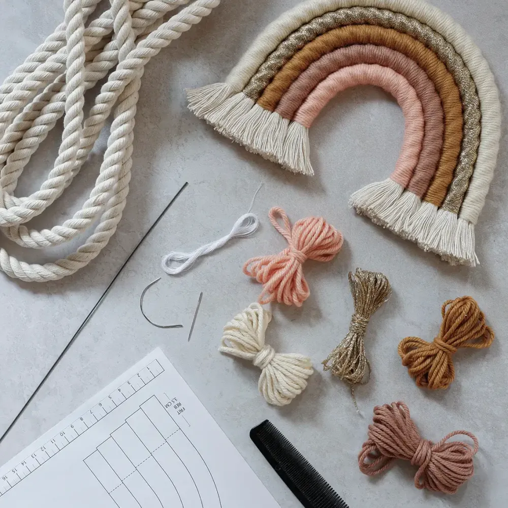 macrame_rainbow_diy_rose__3.webp Kids Kit Company Creativity | Lifestyle>Macrame Rainbow DIY Rose –