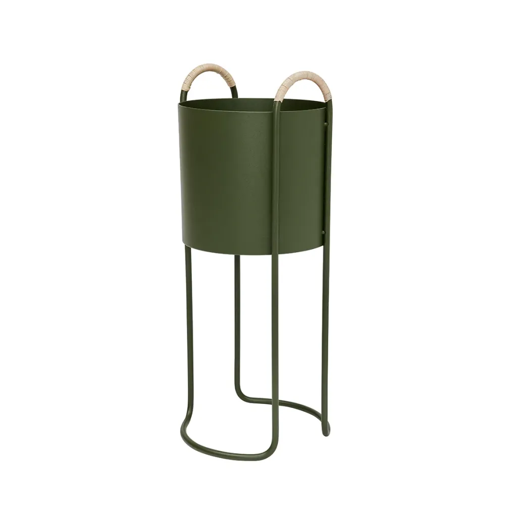maki_plant_box_high_green_0.webp OYOY Ceramics And Vases | Storage>Maki Plant Box, High Green –