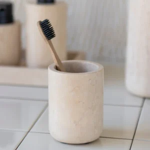 Mette Ditmer Toothbrush Mugs>Marble Toothbrush Holder –