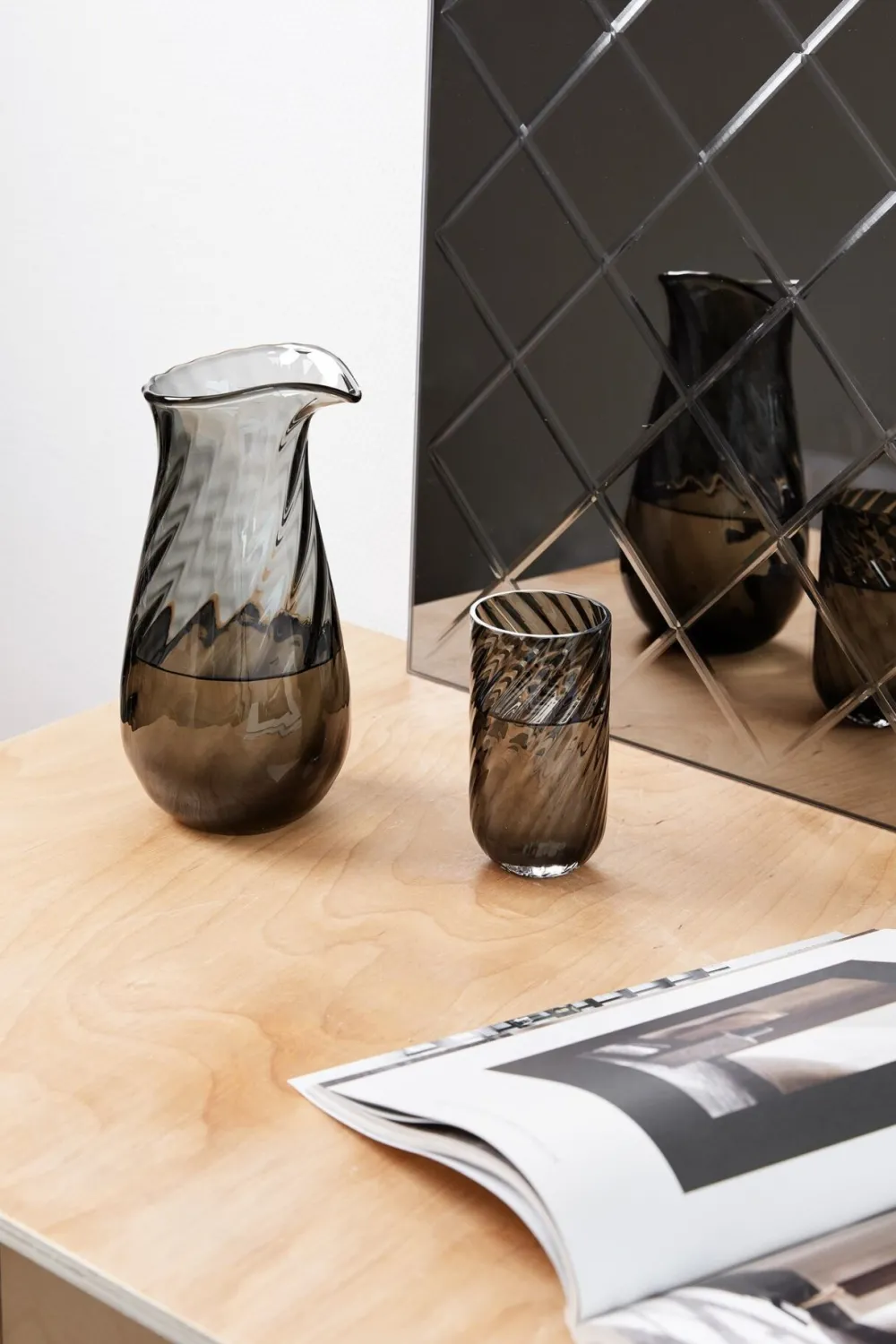 meadow_drinking_glass_gre_3.webp Specktrum Candle And Holders | Kitchen>Meadow Drinking Glass, Grey –