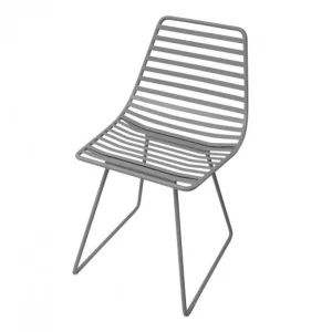 Kids Sebra Interior Kids Furniture>Me-Sit metal chair, small, classic grey – Sebra
