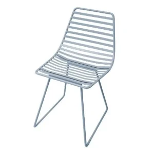 Kids Sebra Interior Kids Furniture>Me-Sit metal chair, small, cloud blue – Sebra