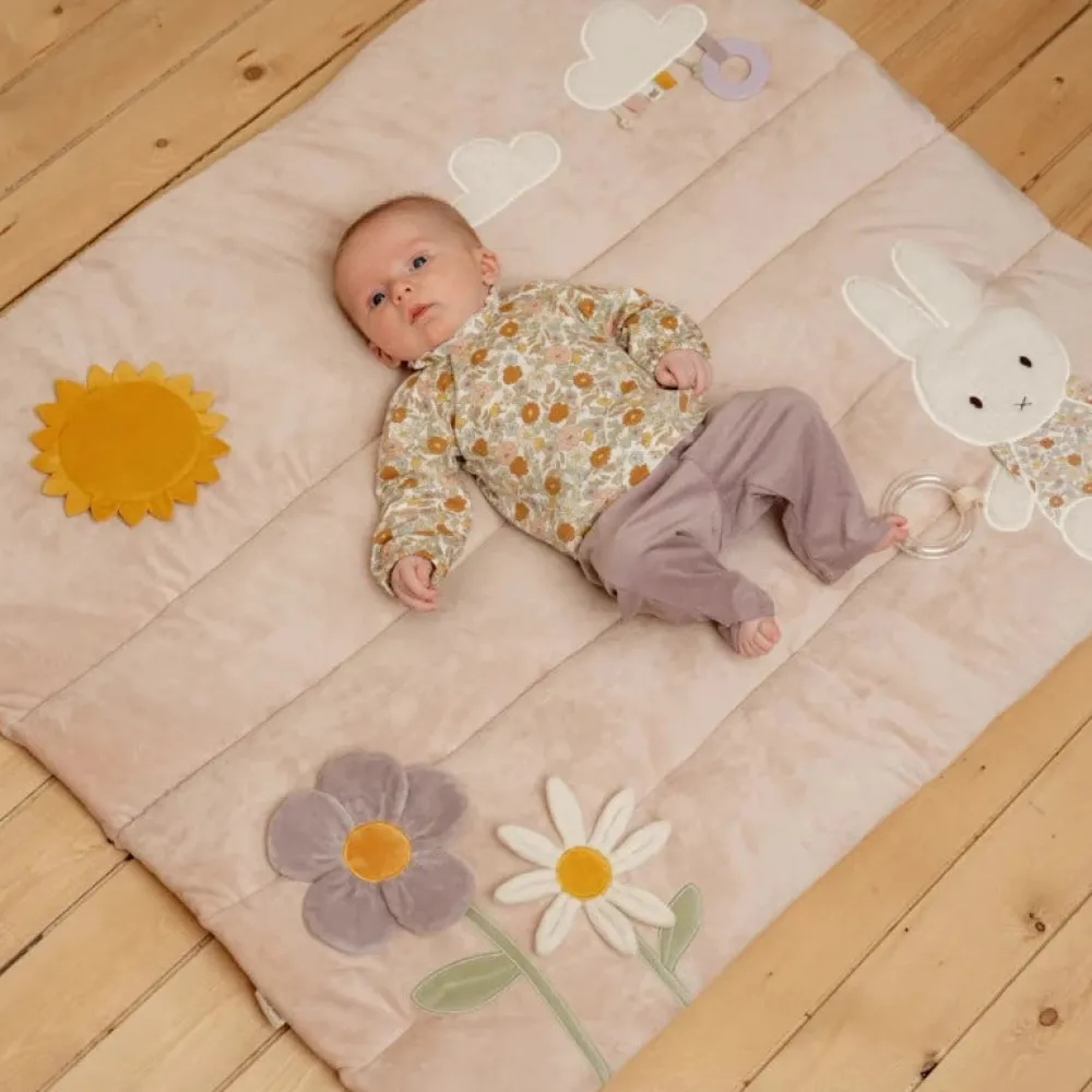 miffy_playpen_mat_little__1.webp Kids Little Dutch Rugs And Playmats | Baby Toys>Miffy Playpen Mat, Little Flowers –