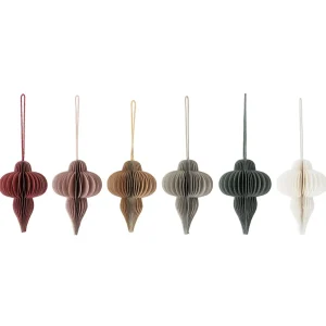 Bloomingville Christmas Decorations>Milay Ornaments, Set of 6 Paper –