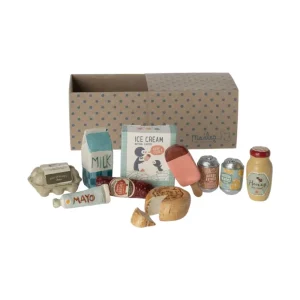 Kids Maileg Doll Accessories>Miniature grocery box –