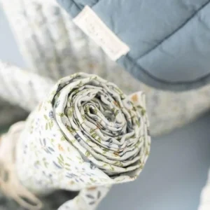 Kids Little Dutch Muslin Cloths & Swaddles>Muslin Cloths Forest Adventure & Denim Blue –