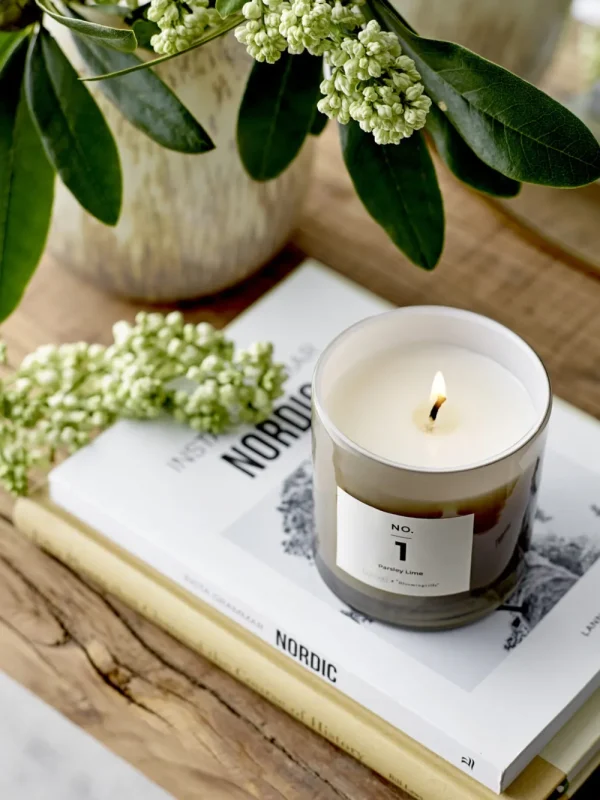 Bloomingville Candle And Holders | Wellness & Beauty>NO. 1 – Parsley Lime Scented Candle, Natural wax –