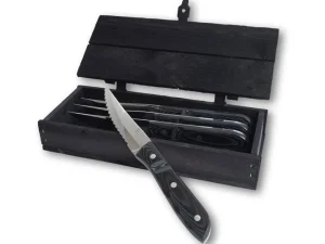 Gense Kitchen>Old Farmer Steak Knife XL 4 pcs, Black –