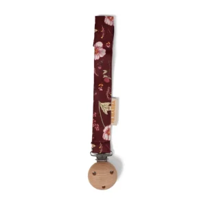 Kids FILIBABBA Pacifiers And Boxes>Pacifier holder with velcro closure Fall Flowers –
