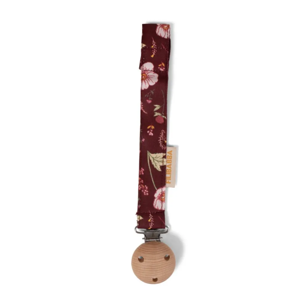 pacifier_holder_with_velc_0-1.webp Kids FILIBABBA Pacifiers And Boxes>Pacifier holder with velcro closure Fall Flowers –