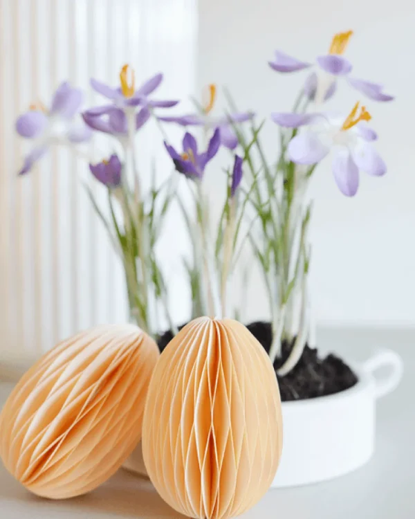 Delight Department Easter Decorations>Paper Egg, Ivory –