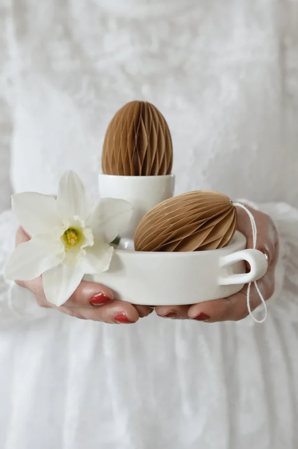 Delight Department Easter Decorations>Paper Egg, Mocca –