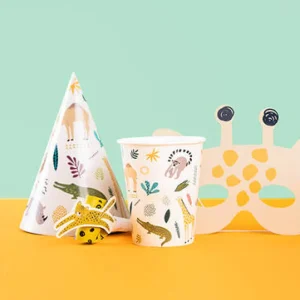 Kids Nordichaus Birthday / Party>Party Hats Paper Zoo Party – 6 pieces