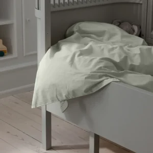 Kids Sebra Interior Baby And Kids Bedding>Percale Junior Bed linen 100 x 140, Mist Green – Sebra
