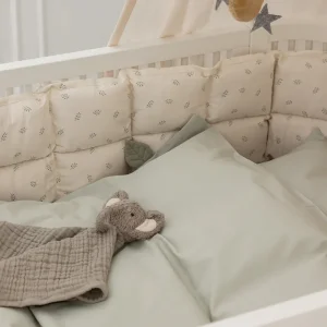 Kids Sebra Interior Baby And Kids Bedding>Percale Junior Bed linen 100 x 140, Mist Green – Sebra
