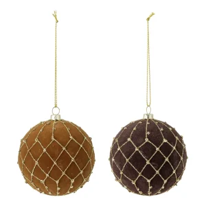 Bloomingville Christmas Decorations>Petri Ornament, Brown Glass –