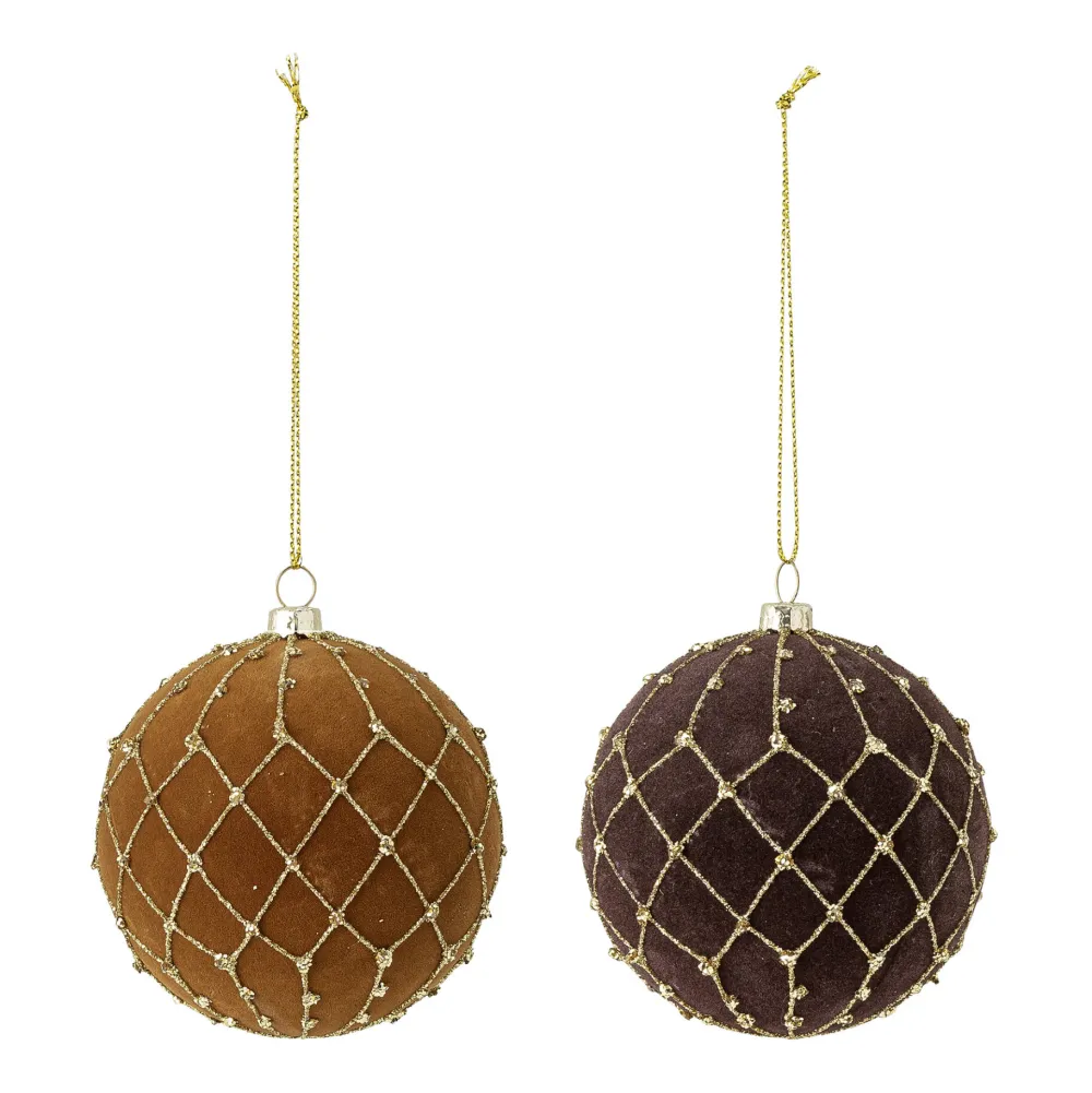 petri_ornament_brown_glas_0.webp Bloomingville Christmas Decorations>Petri Ornament, Brown Glass –