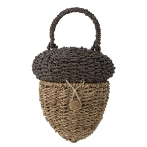 Kids Bloomingville Mini Storage>Pippa Bag, Brown, Bankuan Grass – Bloomingville