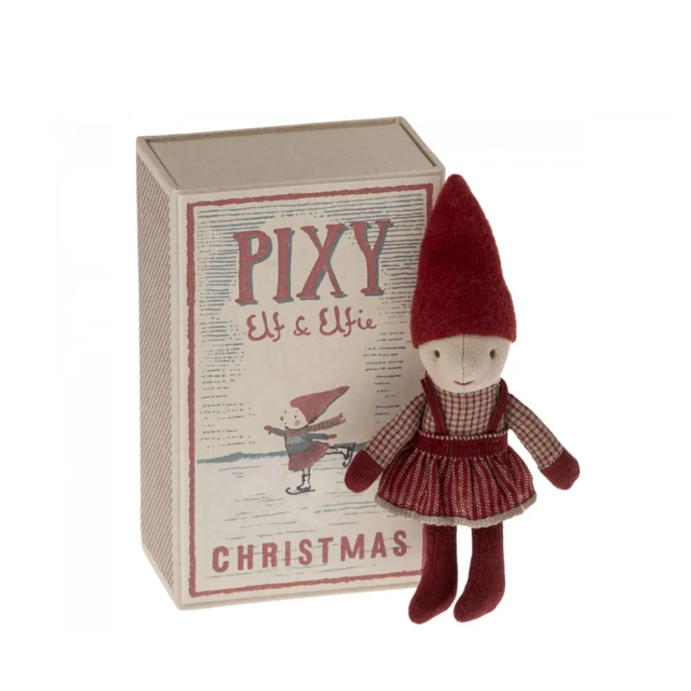 pixy_elfie_in_matchbox__m_1.webp Kids Maileg Doll Accessories | Christmas Toys>Pixy Elfie in Matchbox –