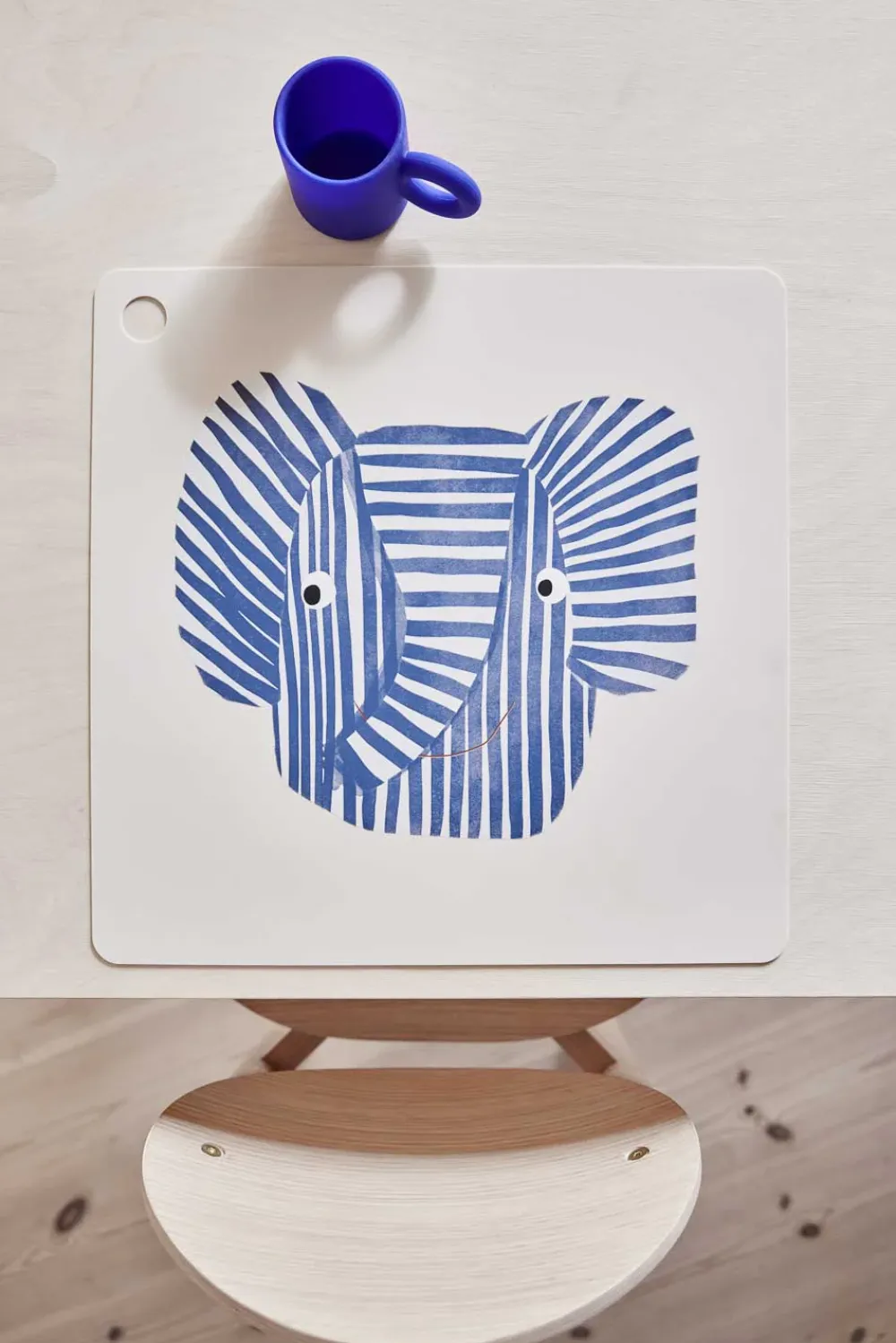 placemat_erik_elephant__o_1.webp Kids OYOY Mini Dinnertime | Birthday / Party>Placemat Erik Elephant –