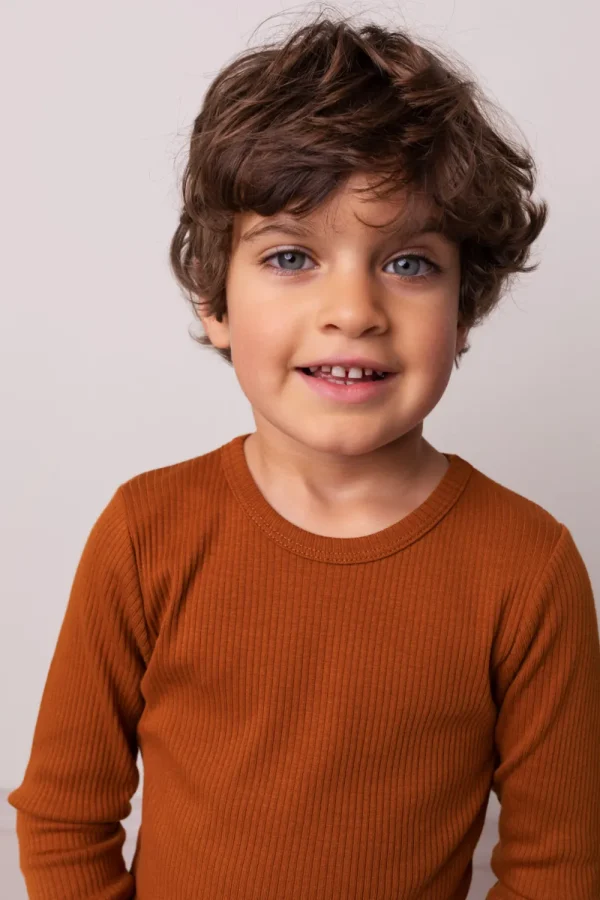Kids/BOY Marmar Copenhagen Teen Girls 8+ | Teen Boy 8+>Plain Blouse, Spicy Caramel – Marmar