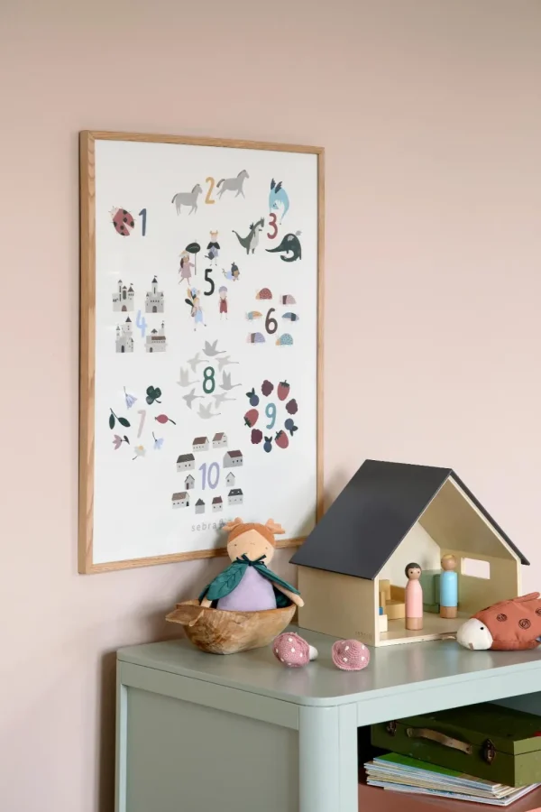 Kids Sebra Interior Kids Posters>Poster Numbers 1-10, Pixie/Dragon, FSC Mix – Sebra
