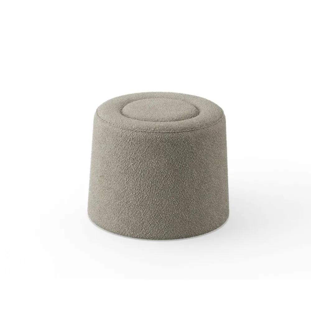 praline_pouf__cm_natural__0-1.webp Woud Poufs>Praline Pouf Ø52 cm, Natural Bouclé –
