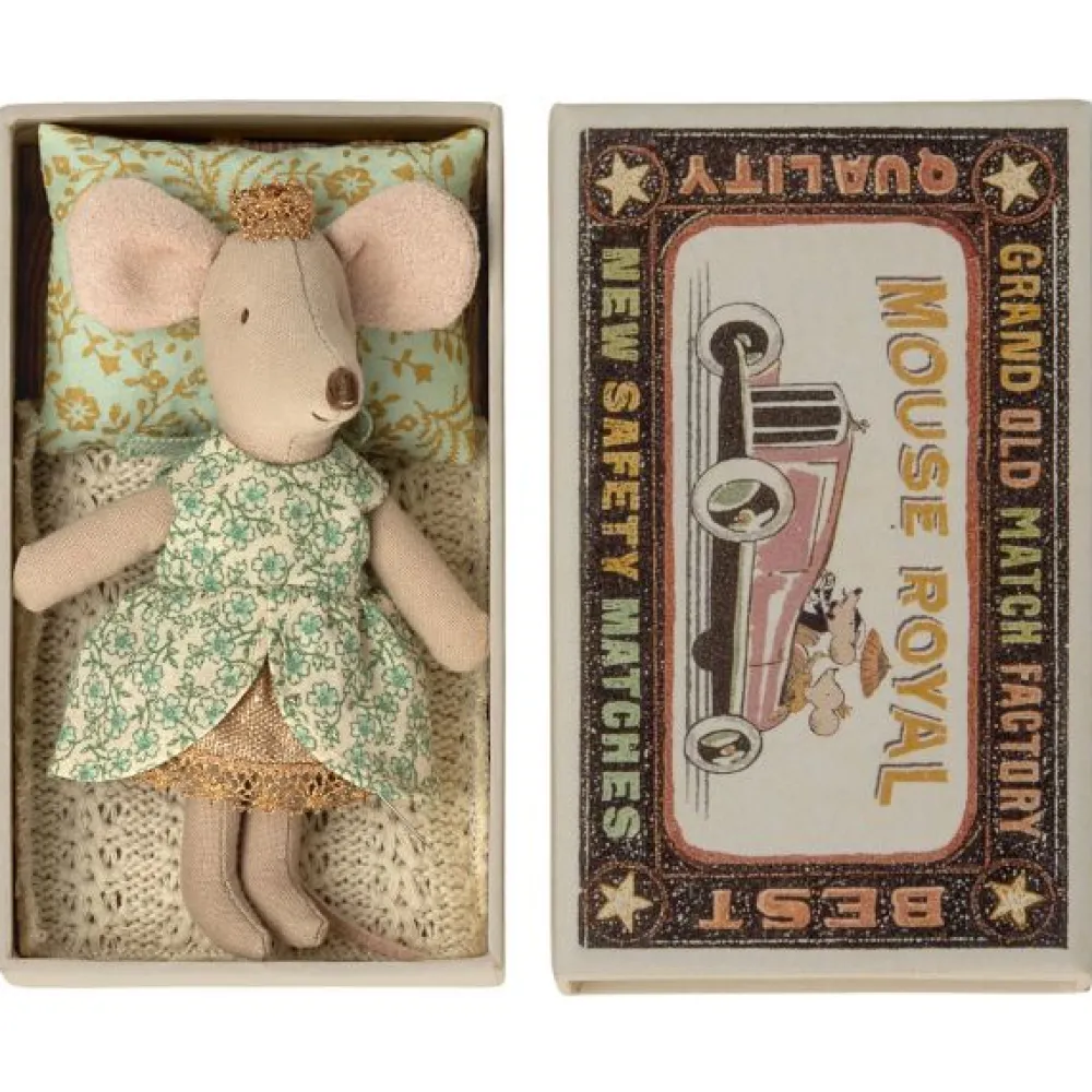princess_mouse_little_sis_0.webp Kids Maileg Doll Accessories>Princess mouse, Little sister in matchbox –
