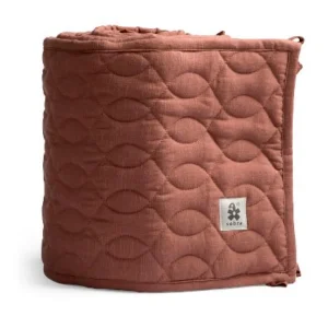 Kids Sebra Interior Bed Bumpers>Quilted baby bumper, burgundy red – Sebra
