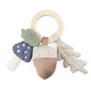 Kids Sebra Interior Baby Toys>Rattle Leaf mushroom acorn – Sebra
