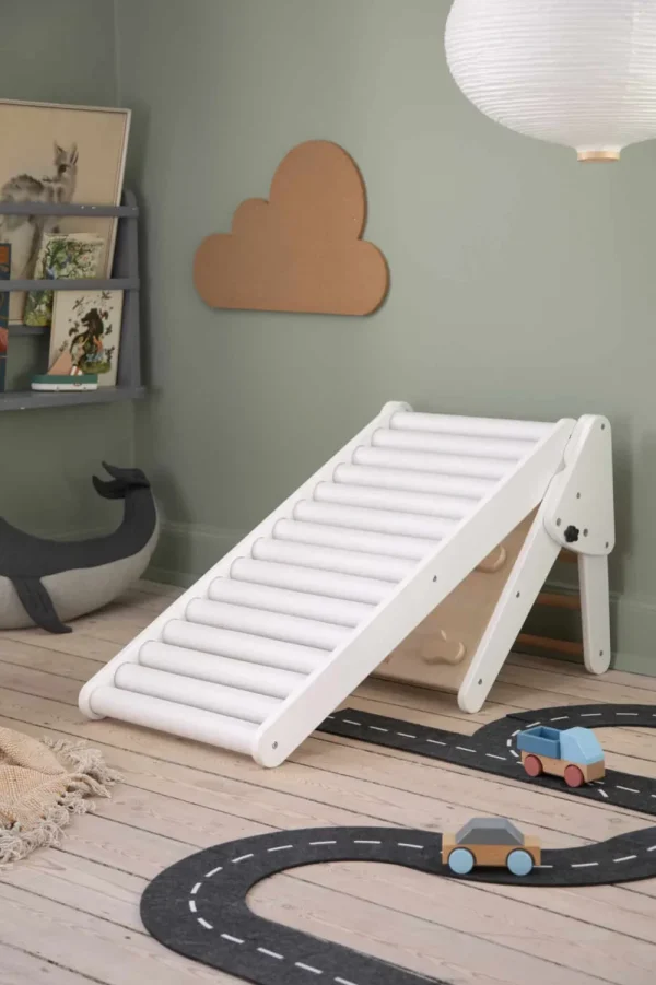 Kids Sebra Interior Wooden Toys | Balance Toys>Roller Slide White FSC Mix – Sebra