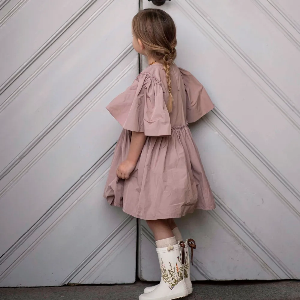rubber_boot_beige_flowers_2.webp Kids Bisgaard Baby Girl>Rubber boot Beige, Flowers –