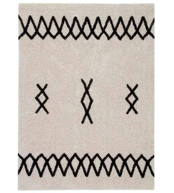 Lorena Canals Textiles>Rug Atlas Natural – Black –