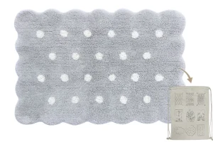 Kids Lorena Canals Rugs And Playmats>Rug Mini Biscuit Pearl Grey –