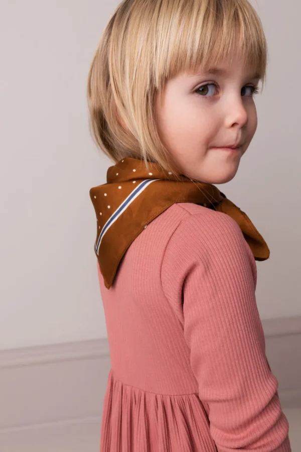 Kids Marmar Copenhagen Teen Girls 8+ | Baby Girl>Scarf Silk Vanilla Dot – Marmar