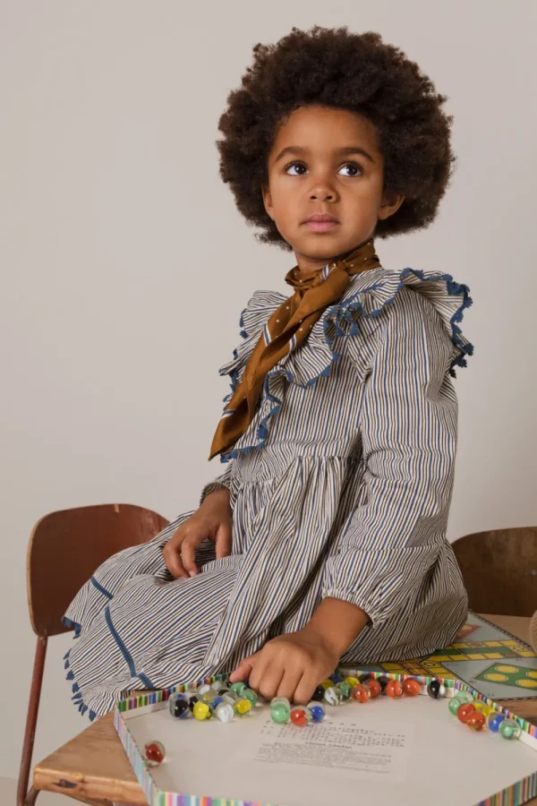 Kids Marmar Copenhagen Teen Girls 8+ | Baby Girl>Scarf Silk Vanilla Dot – Marmar