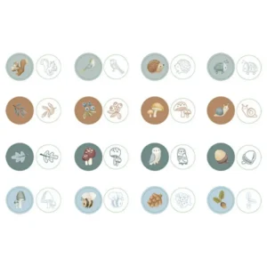 Kids Little Dutch Creativity>Self Inking Stamps Forest Friends –