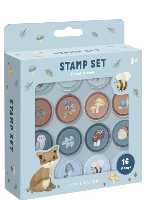Kids Little Dutch Creativity>Self Inking Stamps Forest Friends –