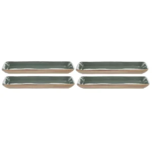 Bitz Kitchen>Serving Plates 4 pcs. Wood Forrrest Green/Beige –