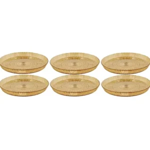 Bitz Kitchen>Serving plates Kusintha 6 pieces Ø30, Amber –