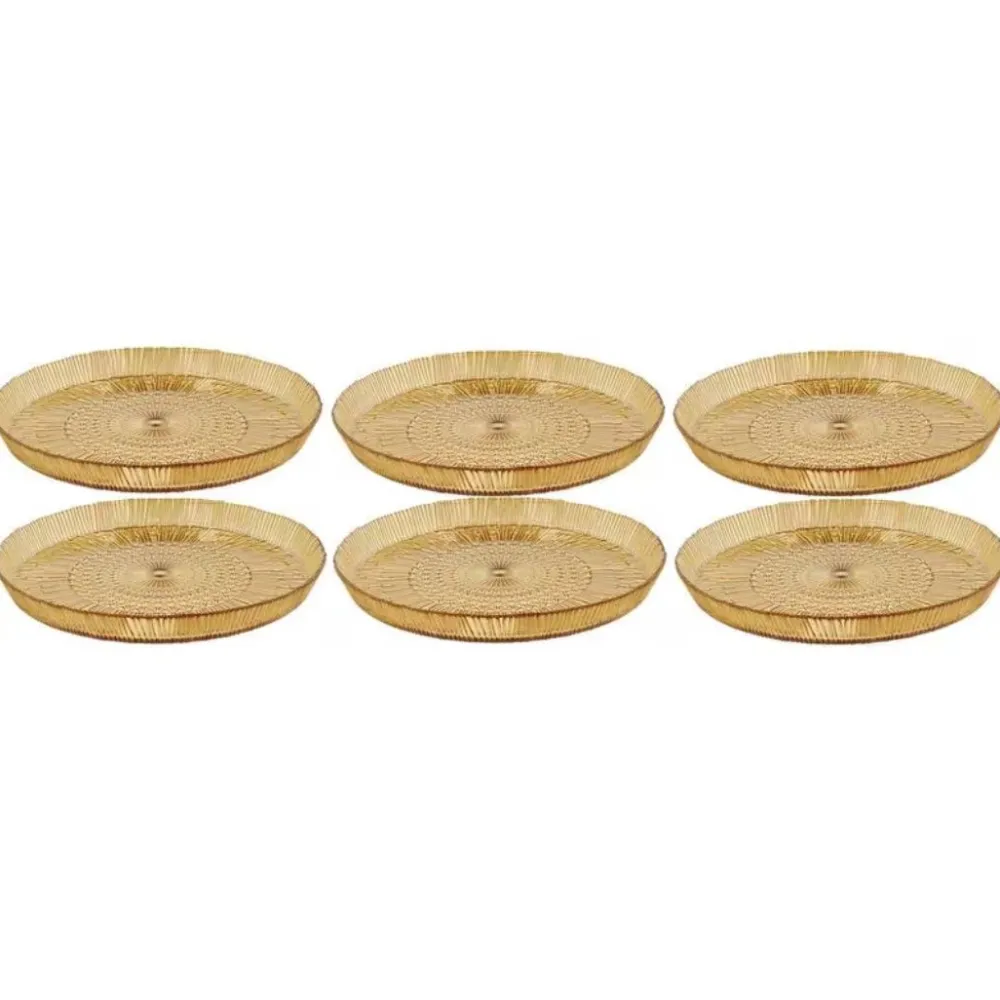 serving_plates_kusintha___0-1.webp Bitz Kitchen>Serving plates Kusintha 6 pieces Ø30, Amber –
