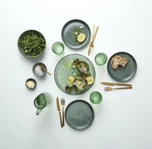 Bitz Kitchen>Serving plates Kusintha 6 pieces Ø30, Green –