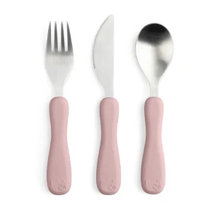 Kids Sebra Interior Dinnertime | Birthday / Party>Silicone Cutlery, Fanto Rose – Sebra