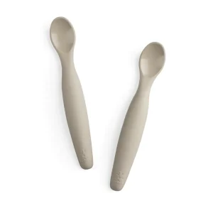 Kids Sebra Interior Dinnertime>Silicone spoon set, long Beige – Sebra