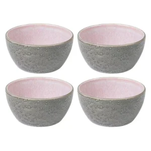 Bitz Kitchen>Snack bowls Ø 12 cm 4 pieces, grey / rose –
